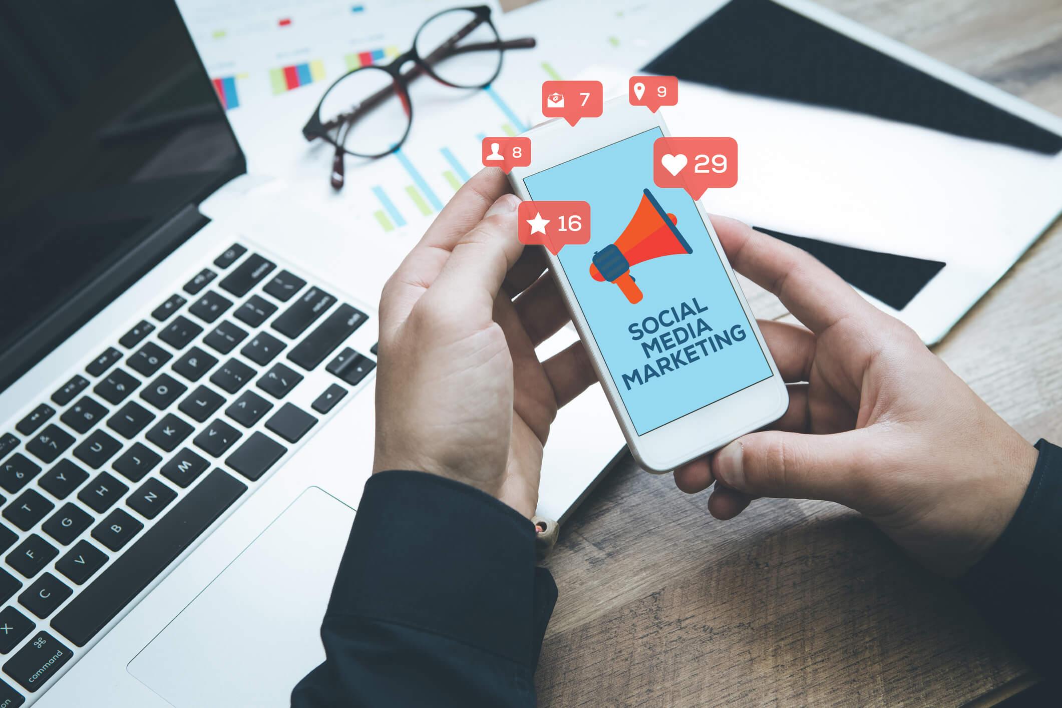 Marketing utilises social media platforms